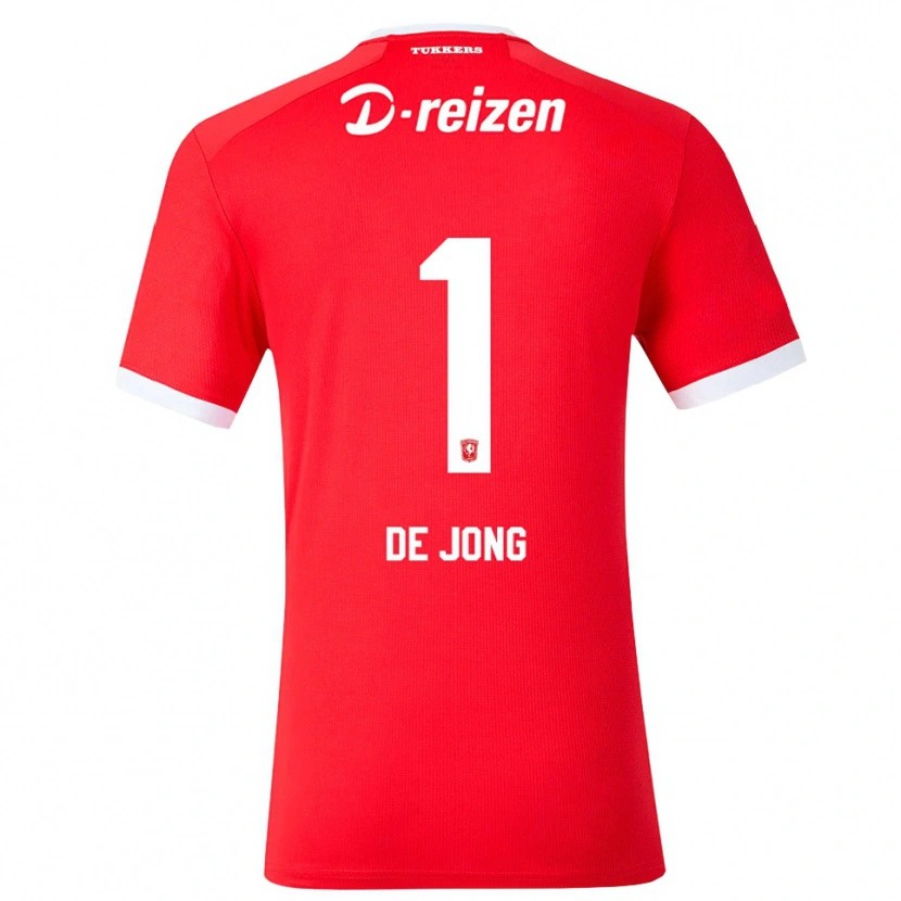 Danxen Homme Maillot Danielle De Jong #1 Rouge Blanc Tenues Domicile 2026/27 T-Shirt