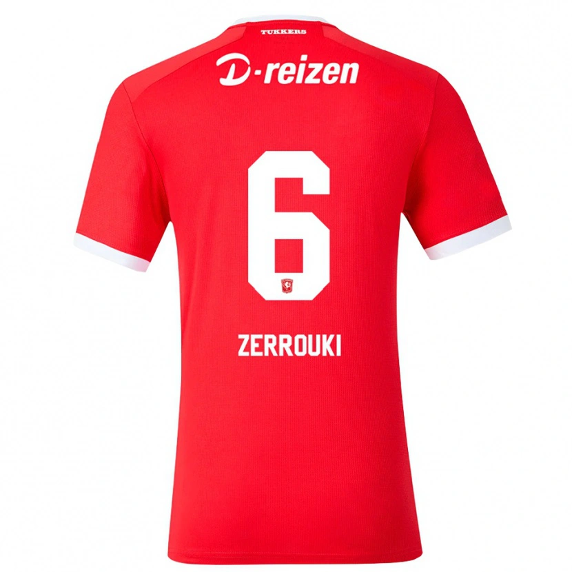 Danxen Homme Maillot Ramiz Zerrouki #6 Rouge Blanc Tenues Domicile 2026/27 T-Shirt