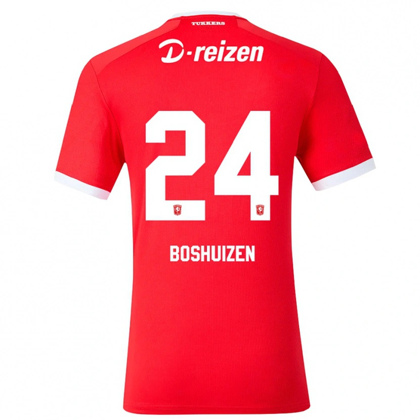 Danxen Homme Maillot Annouk Boshuizen #24 Rouge Blanc Tenues Domicile 2026/27 T-Shirt
