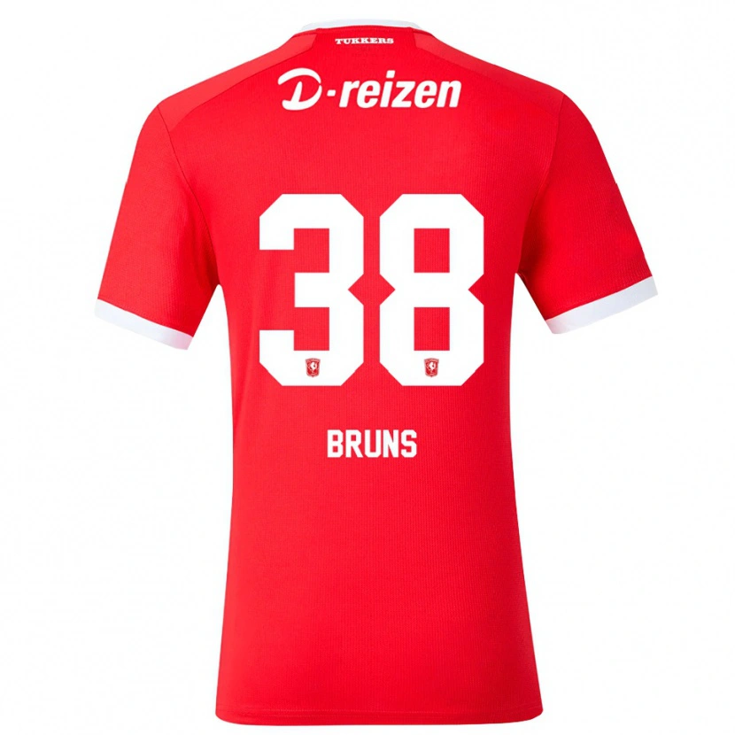 Danxen Homme Maillot Max Bruns #38 Rouge Blanc Tenues Domicile 2026/27 T-Shirt