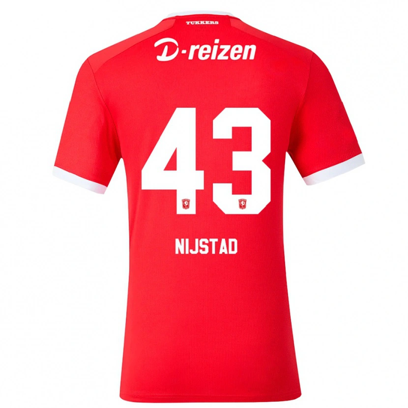 Danxen Homme Maillot Ruud Nijstad #43 Rouge Blanc Tenues Domicile 2026/27 T-Shirt