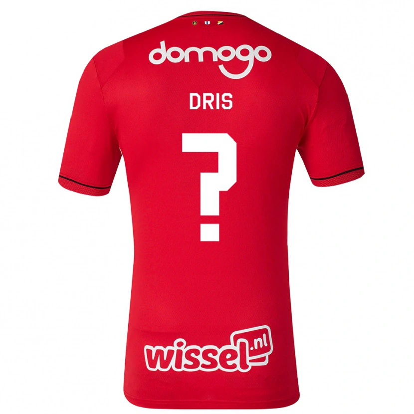 Danxen Homme Maillot Sofiane Dris #0 Rouge Blanc Noir Tenues Domicile 2026/27 T-Shirt