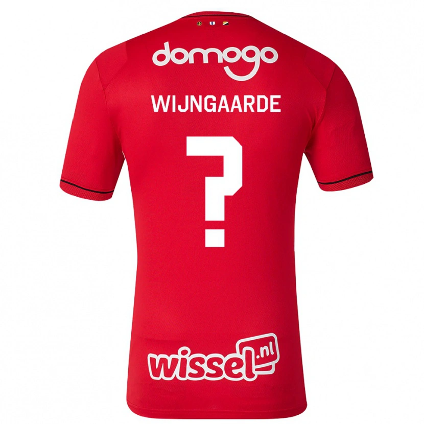 Danxen Homme Maillot Jahrnell Wijngaarde #0 Rouge Blanc Noir Tenues Domicile 2026/27 T-Shirt