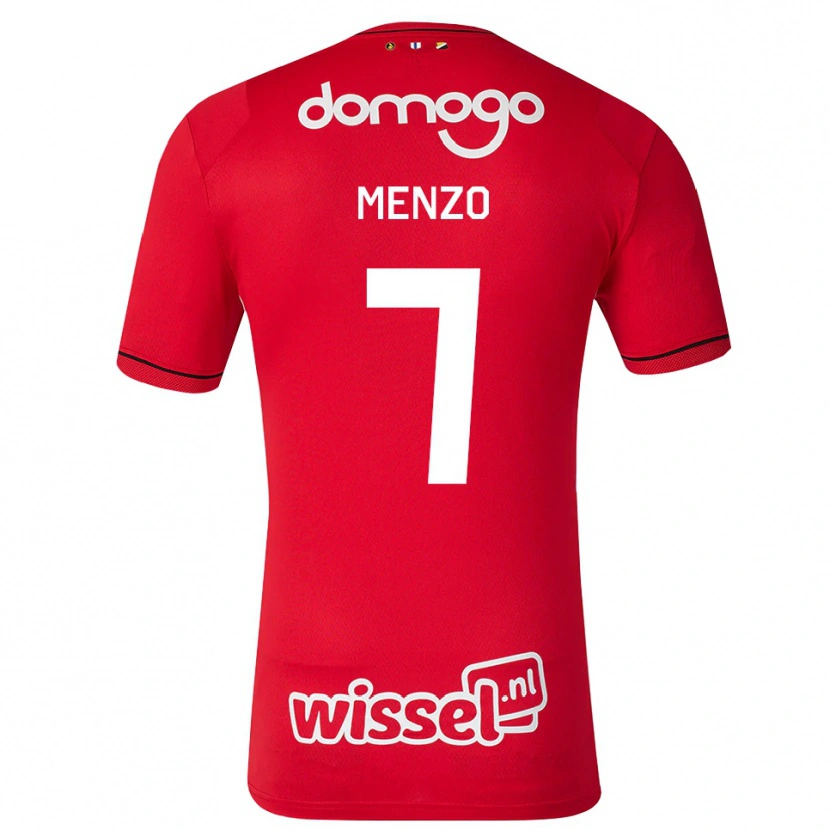 Danxen Homme Maillot Björn Menzo #7 Rouge Blanc Noir Tenues Domicile 2026/27 T-Shirt