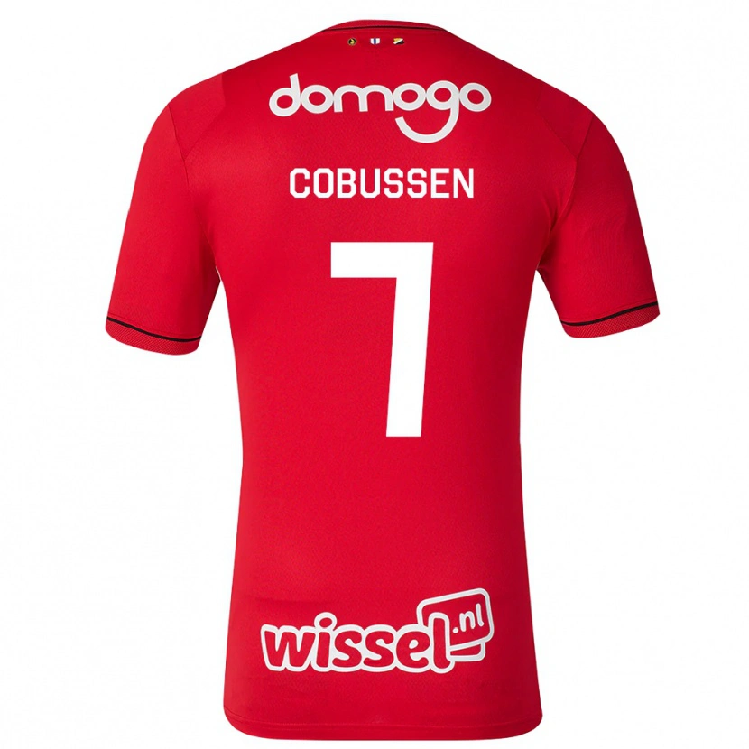 Danxen Homme Maillot Sophie Cobussen #7 Rouge Blanc Noir Tenues Domicile 2026/27 T-Shirt