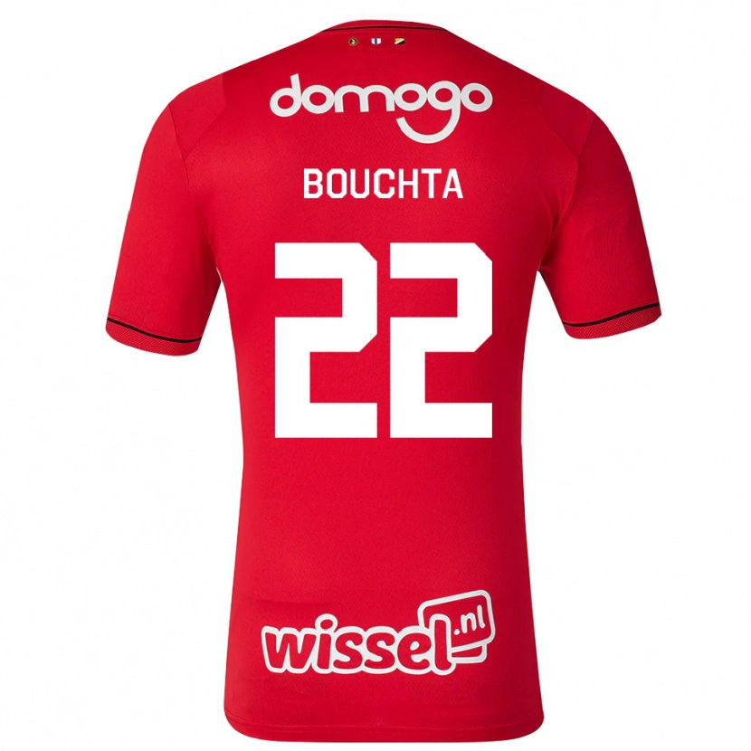 Danxen Homme Maillot Dani Bouchta #22 Rouge Blanc Noir Tenues Domicile 2026/27 T-Shirt