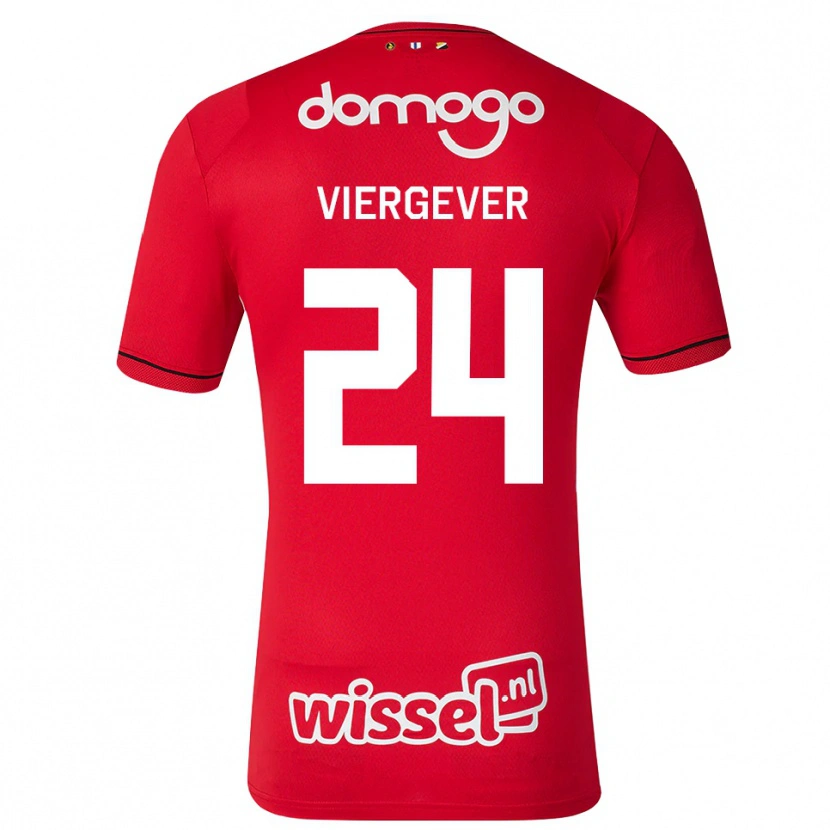 Danxen Homme Maillot Nick Viergever #24 Rouge Blanc Noir Tenues Domicile 2026/27 T-Shirt