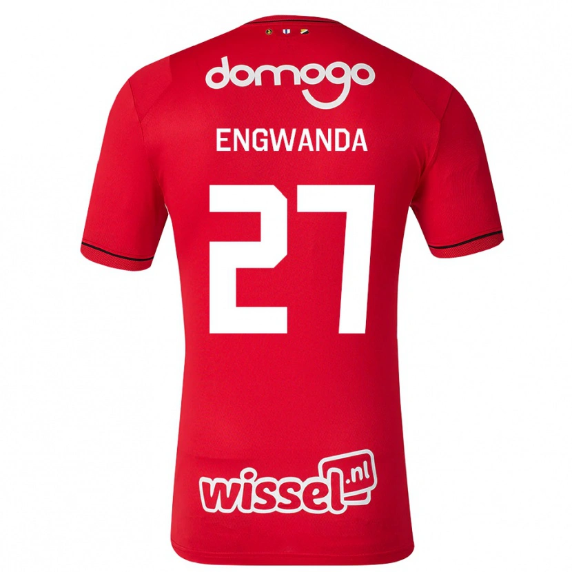 Danxen Homme Maillot Alonzo Engwanda #27 Rouge Blanc Noir Tenues Domicile 2026/27 T-Shirt