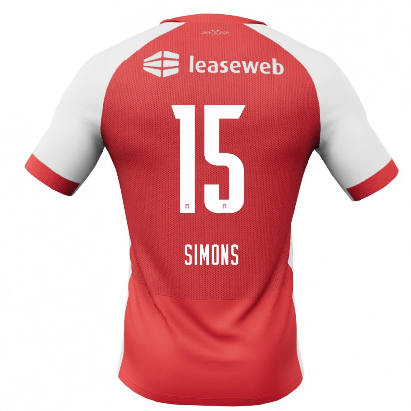 Danxen Homme Maillot Saviola Simons #15 Rouge Blanc Noir Tenues Domicile 2026/27 T-Shirt