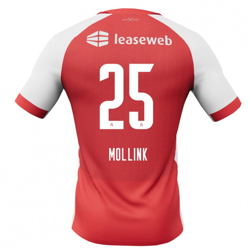 Danxen Homme Maillot Yaël Mollink #25 Rouge Blanc Noir Tenues Domicile 2026/27 T-Shirt