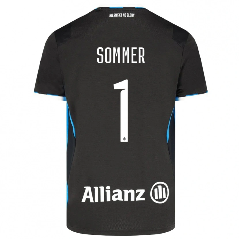 Danxen Homme Maillot Yann Sommer #1 Noir Rouge Bleu Tenues Domicile 2026/27 T-Shirt