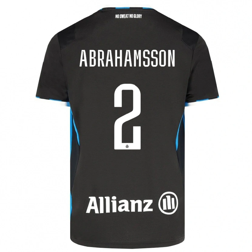 Danxen Homme Maillot Sejde Abrahamsson #2 Noir Rouge Bleu Tenues Domicile 2026/27 T-Shirt