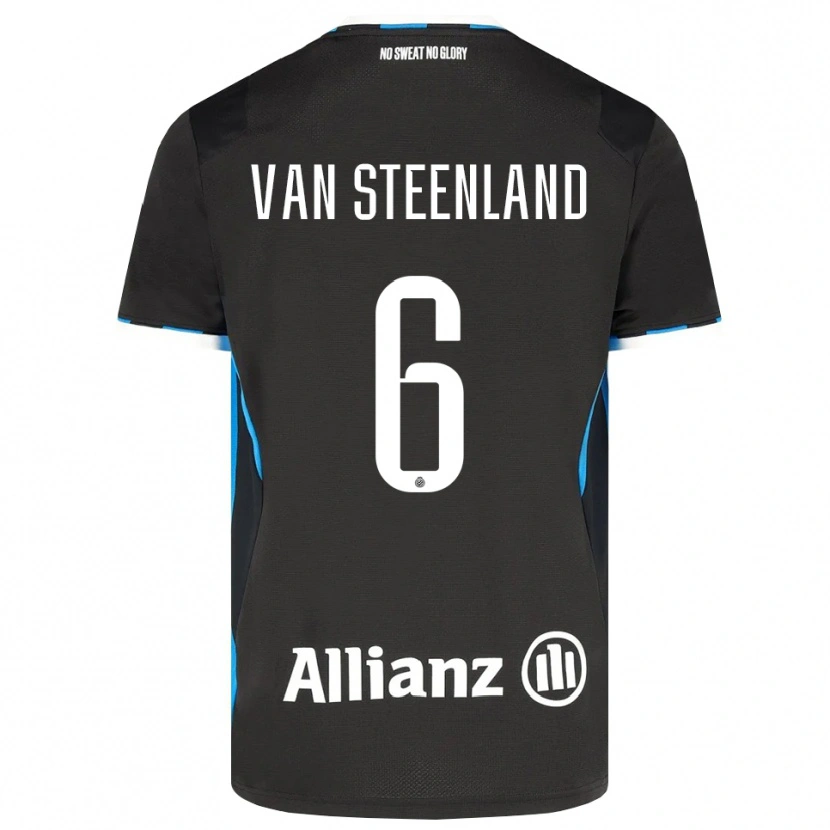 Danxen Homme Maillot Gilles Van Steenland #6 Noir Rouge Bleu Tenues Domicile 2026/27 T-Shirt