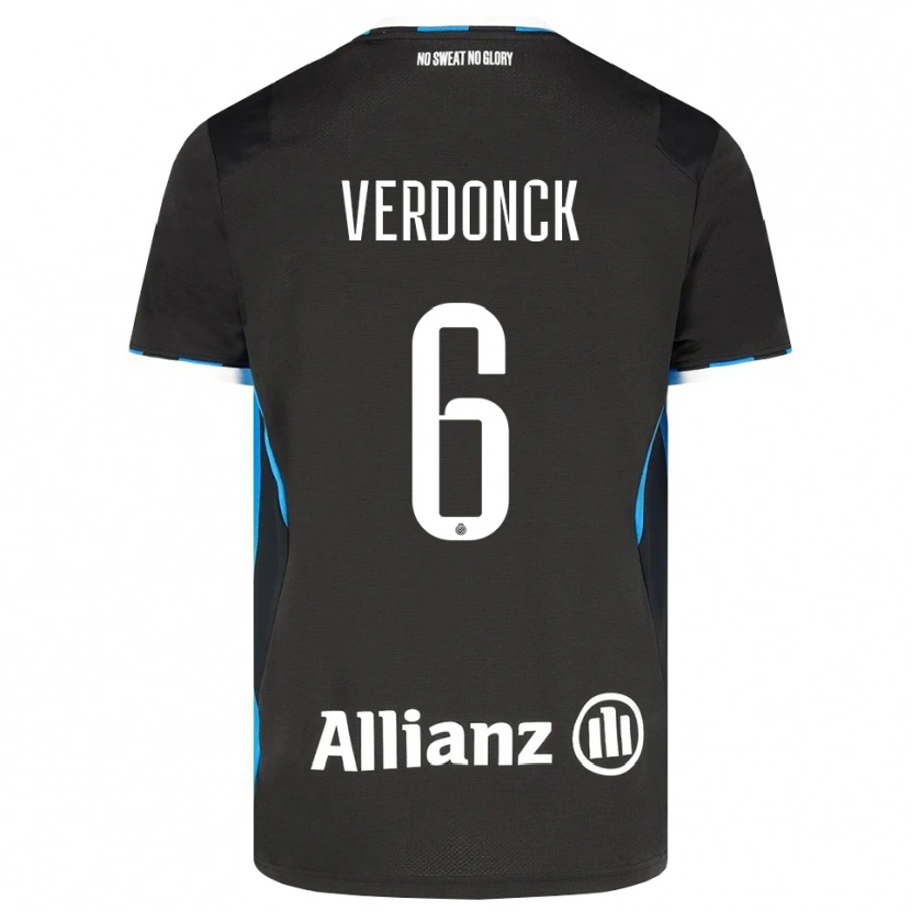 Danxen Homme Maillot Saar Verdonck #6 Noir Rouge Bleu Tenues Domicile 2026/27 T-Shirt