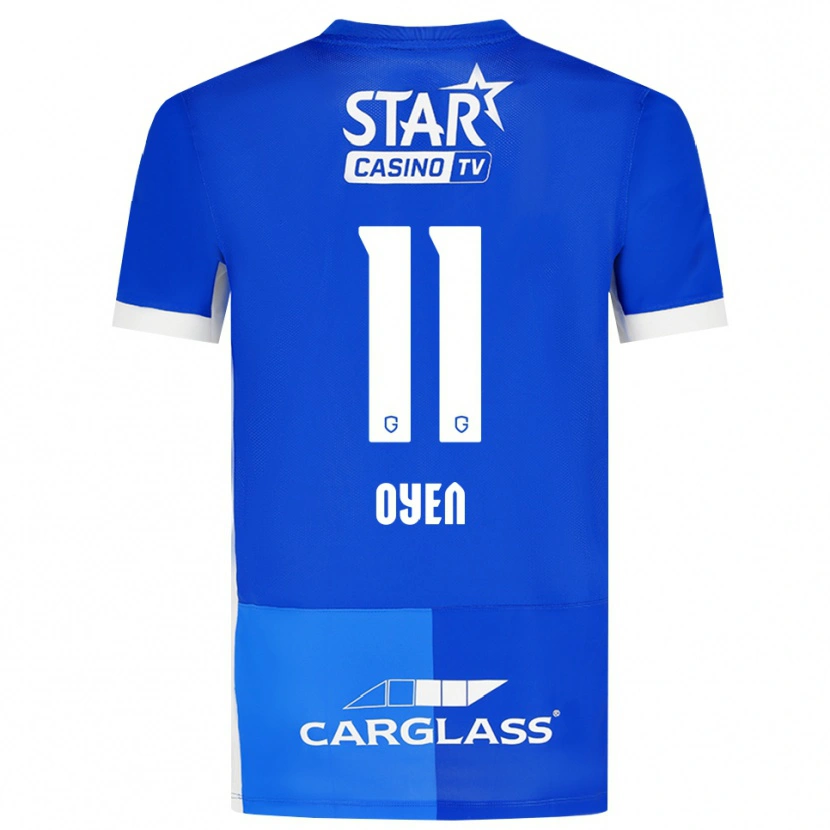 Danxen Homme Maillot Luca Oyen #11 Bleu Moyen Royalbleu Blanc Tenues Domicile 2026/27 T-Shirt