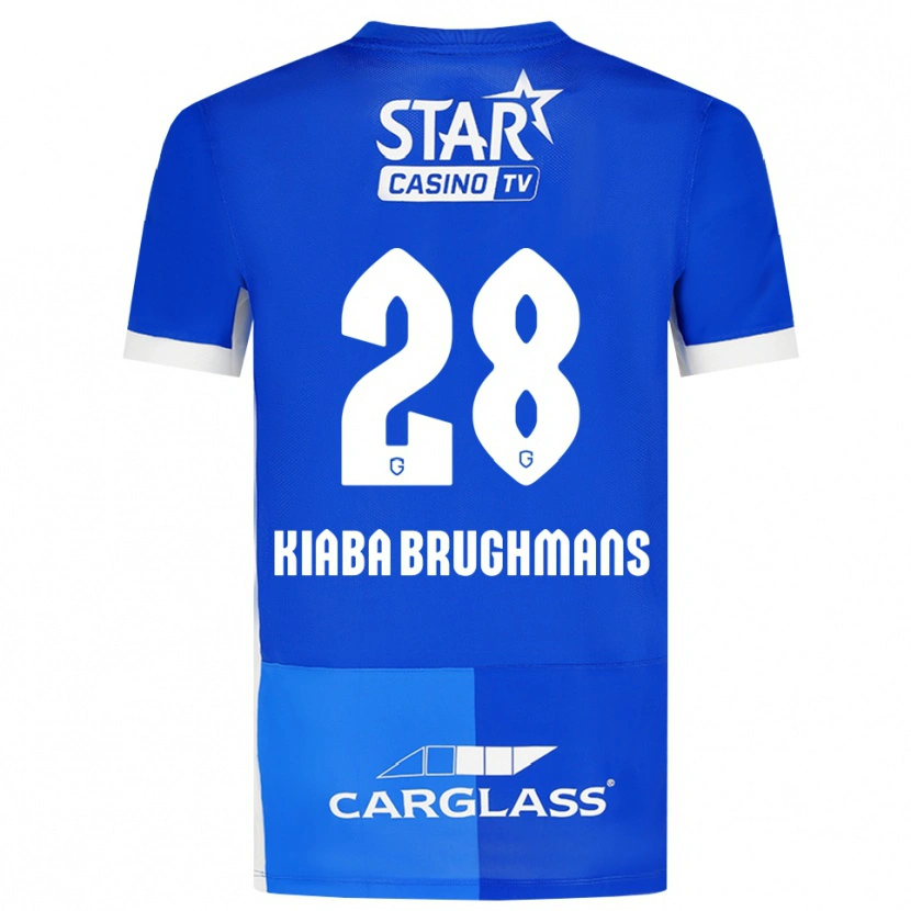Danxen Homme Maillot Lucca Brughmans #28 Bleu Moyen Royalbleu Blanc Tenues Domicile 2026/27 T-Shirt
