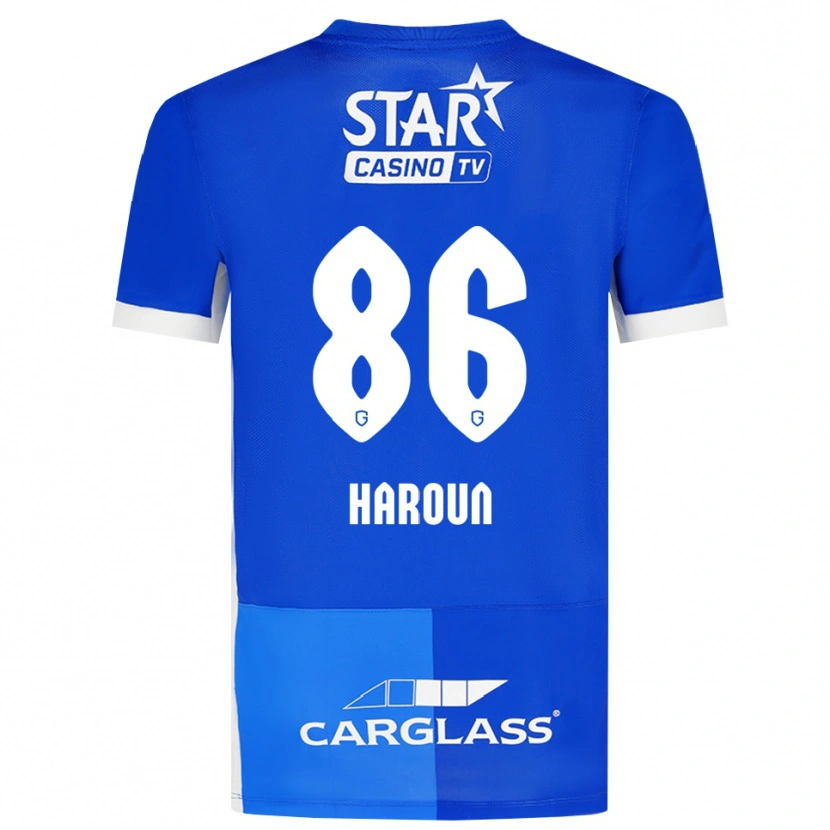 Danxen Homme Maillot Kenan Haroun #86 Bleu Moyen Royalbleu Blanc Tenues Domicile 2026/27 T-Shirt