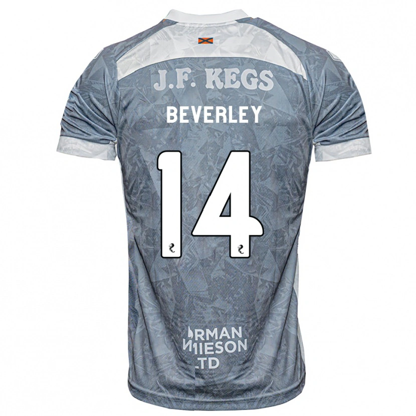 Danxen Homme Maillot Cian Beverley #14 Gris Ardoise Clair Tenues Extérieur 2026/27 T-Shirt