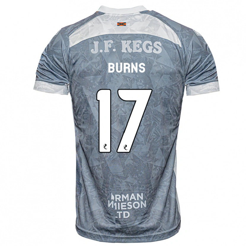 Danxen Homme Maillot Megan Burns #17 Gris Ardoise Clair Tenues Extérieur 2026/27 T-Shirt