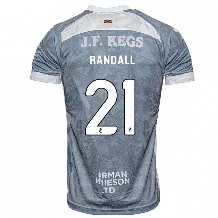 Danxen Homme Maillot Jesse Randall #21 Gris Ardoise Clair Tenues Extérieur 2026/27 T-Shirt