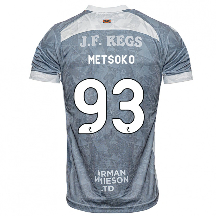 Danxen Homme Maillot Idjessi Metsoko #93 Gris Ardoise Clair Tenues Extérieur 2026/27 T-Shirt