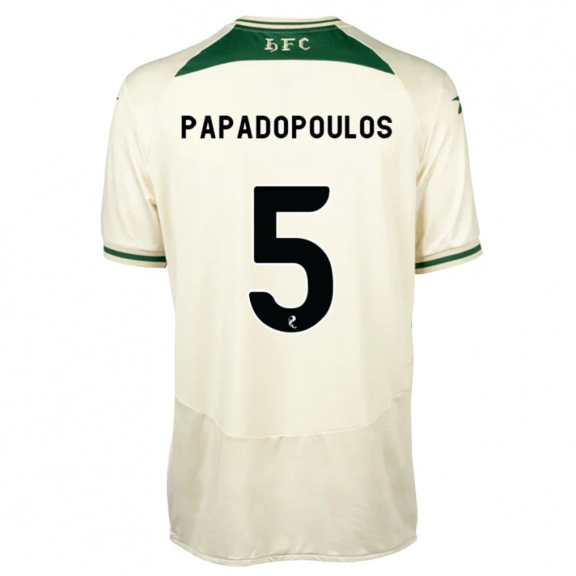 Danxen Homme Maillot Stacey Papadopoulos #5 Blanc Forêt Tenues Extérieur 2026/27 T-Shirt