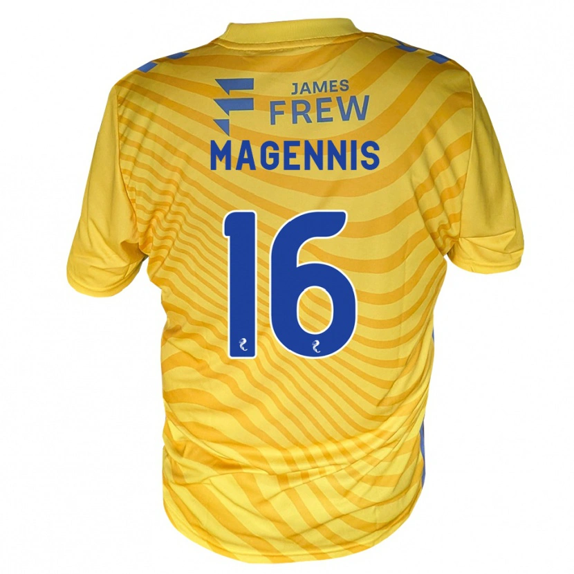 Danxen Homme Maillot Kyle Magennis #16 Bleu Royal Jaune Tenues Extérieur 2026/27 T-Shirt