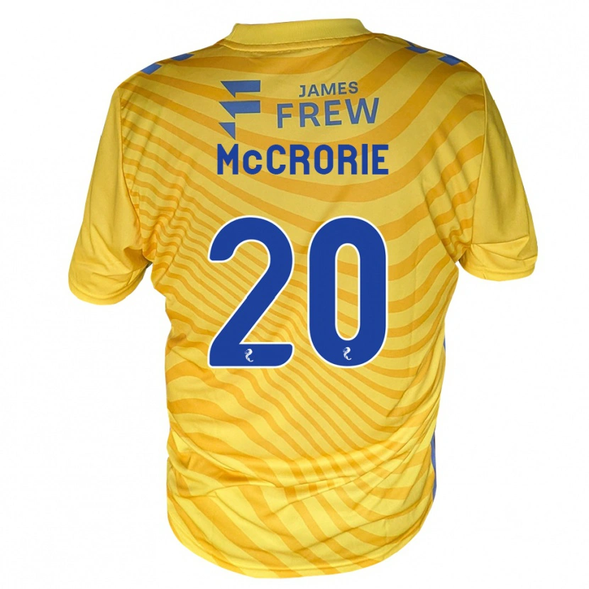 Danxen Homme Maillot Robby Mccrorie #20 Bleu Royal Jaune Tenues Extérieur 2026/27 T-Shirt