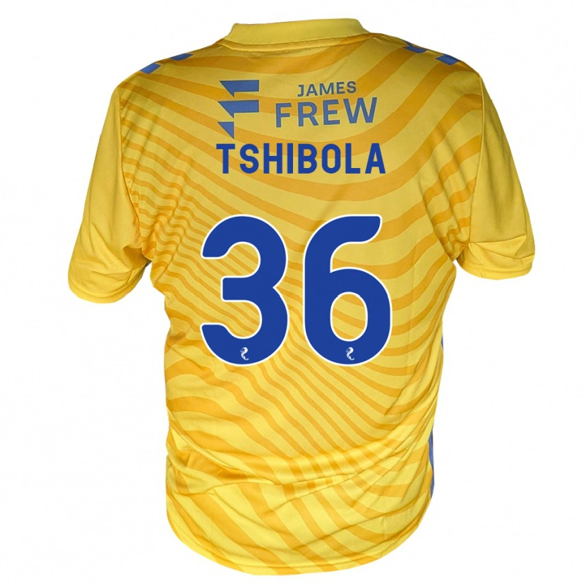 Danxen Homme Maillot Aaron Tshibola #36 Bleu Royal Jaune Tenues Extérieur 2026/27 T-Shirt