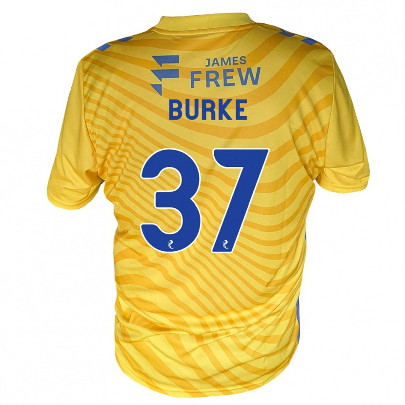 Danxen Homme Maillot Cole Burke #37 Bleu Royal Jaune Tenues Extérieur 2026/27 T-Shirt
