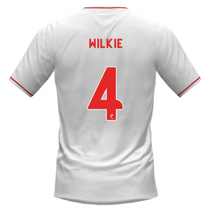Danxen Homme Maillot Jack Wilkie #4 Blanc Rouge Tenues Extérieur 2026/27 T-Shirt