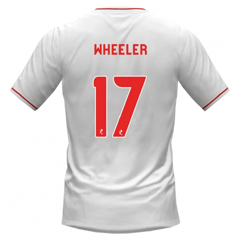 Danxen Homme Maillot Jessica Wheeler #17 Blanc Rouge Tenues Extérieur 2026/27 T-Shirt