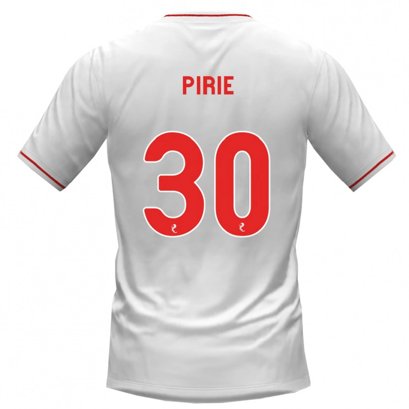 Danxen Homme Maillot Rachel Pirie #30 Blanc Rouge Tenues Extérieur 2026/27 T-Shirt