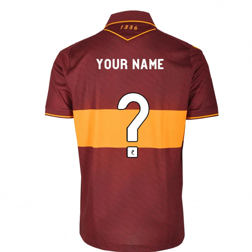Danxen Homme Maillot Votre Nom #0 Orange Marron Tenues Extérieur 2026/27 T-Shirt