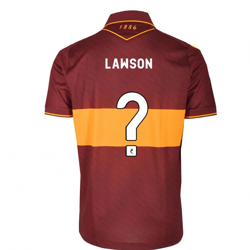 Danxen Homme Maillot Nathan Lawson #0 Orange Marron Tenues Extérieur 2026/27 T-Shirt