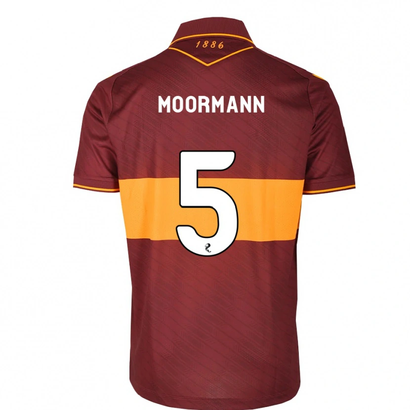 Danxen Homme Maillot Martin Moormann #5 Orange Marron Tenues Extérieur 2026/27 T-Shirt