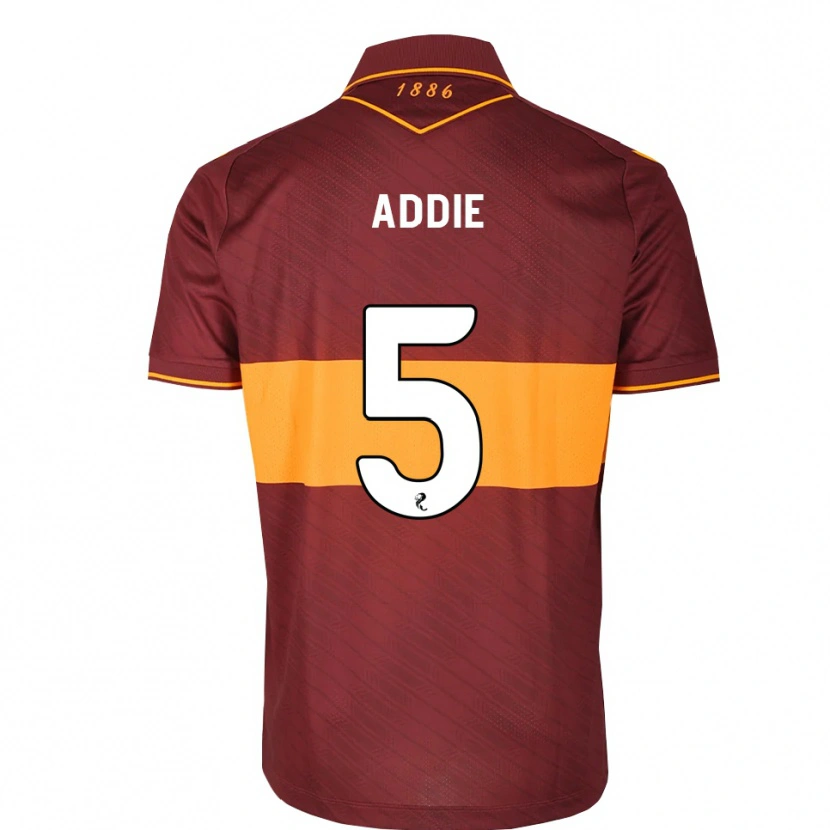 Danxen Homme Maillot Jo Addie #5 Orange Marron Tenues Extérieur 2026/27 T-Shirt