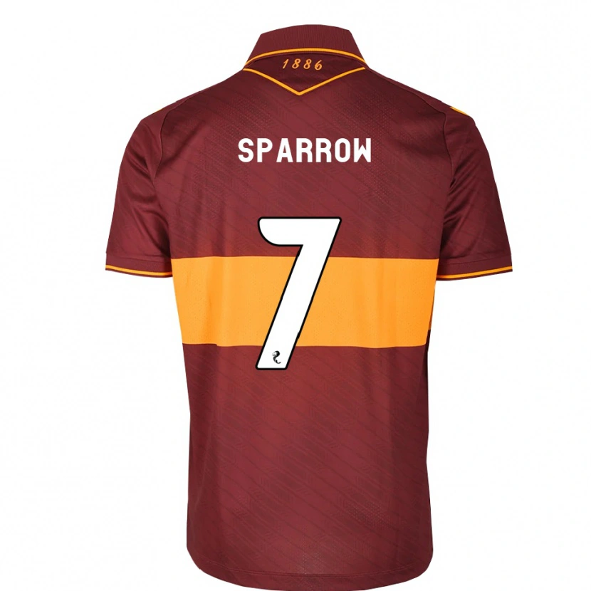 Danxen Homme Maillot Tom Sparrow #7 Orange Marron Tenues Extérieur 2026/27 T-Shirt