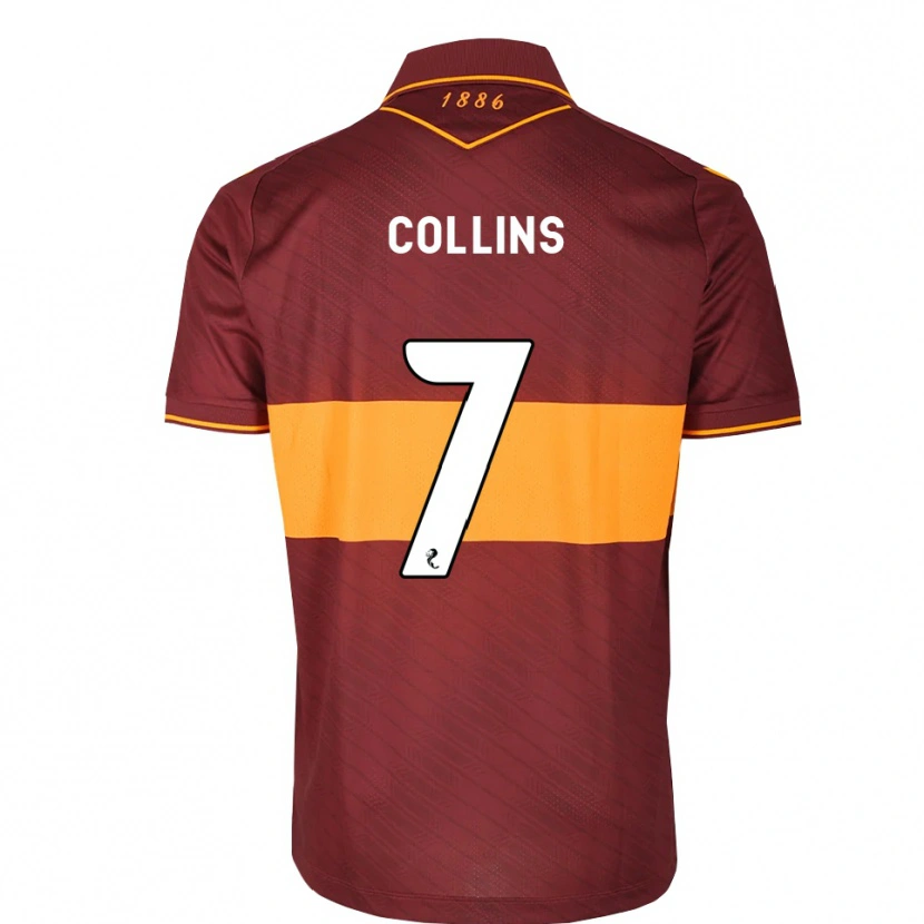 Danxen Homme Maillot Bailley Collins #7 Orange Marron Tenues Extérieur 2026/27 T-Shirt