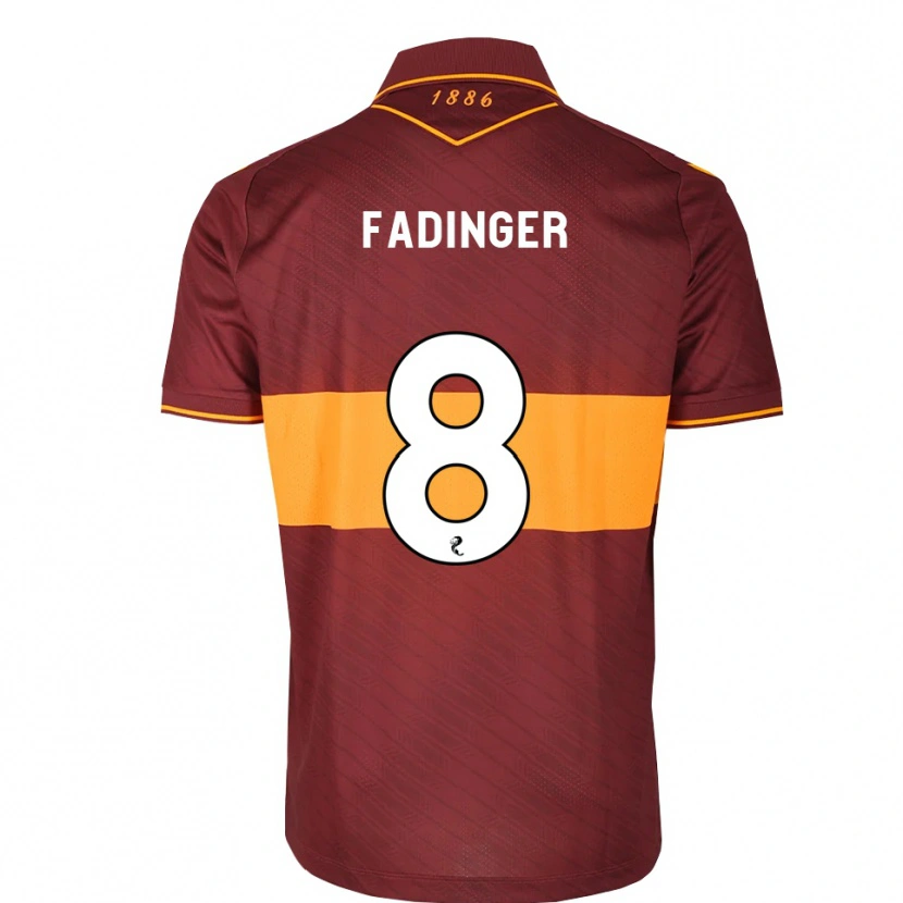 Danxen Homme Maillot Lukas Fadinger #8 Orange Marron Tenues Extérieur 2026/27 T-Shirt