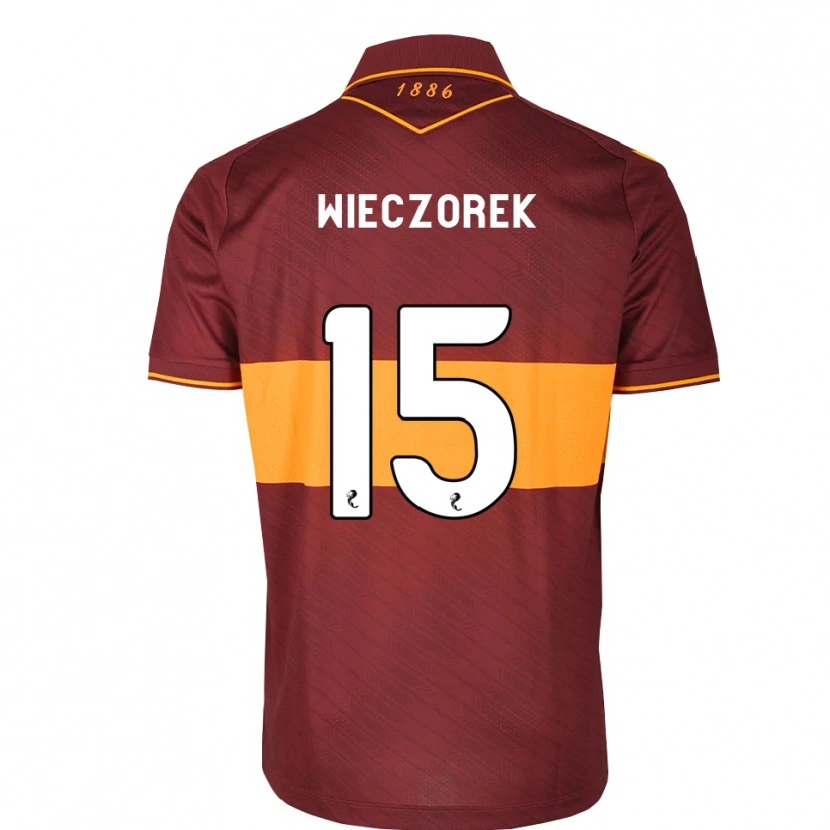 Danxen Homme Maillot Olivier Wieczorek #15 Orange Marron Tenues Extérieur 2026/27 T-Shirt