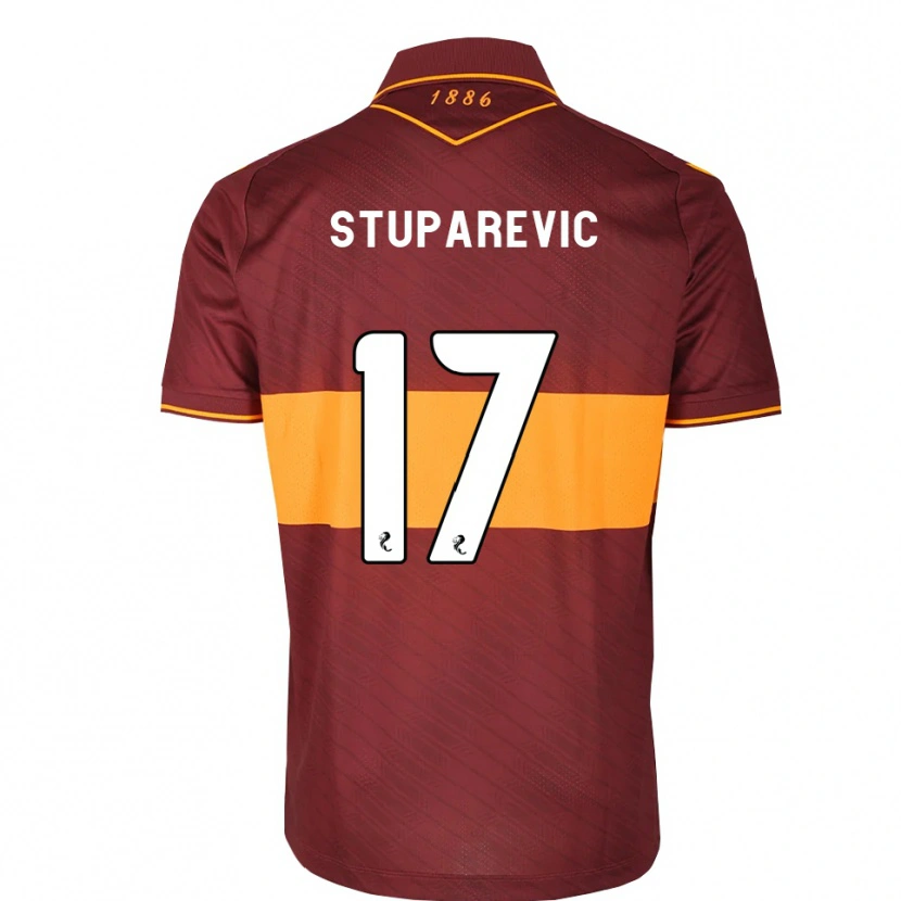 Danxen Homme Maillot Filip Stuparevic #17 Orange Marron Tenues Extérieur 2026/27 T-Shirt