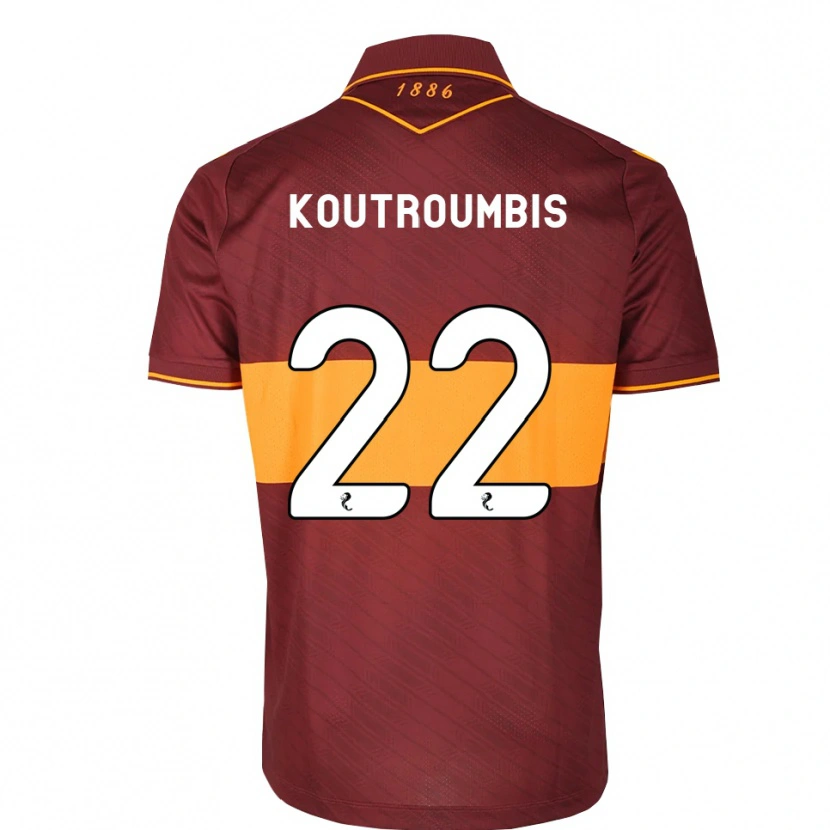Danxen Homme Maillot John Koutroumbis #22 Orange Marron Tenues Extérieur 2026/27 T-Shirt