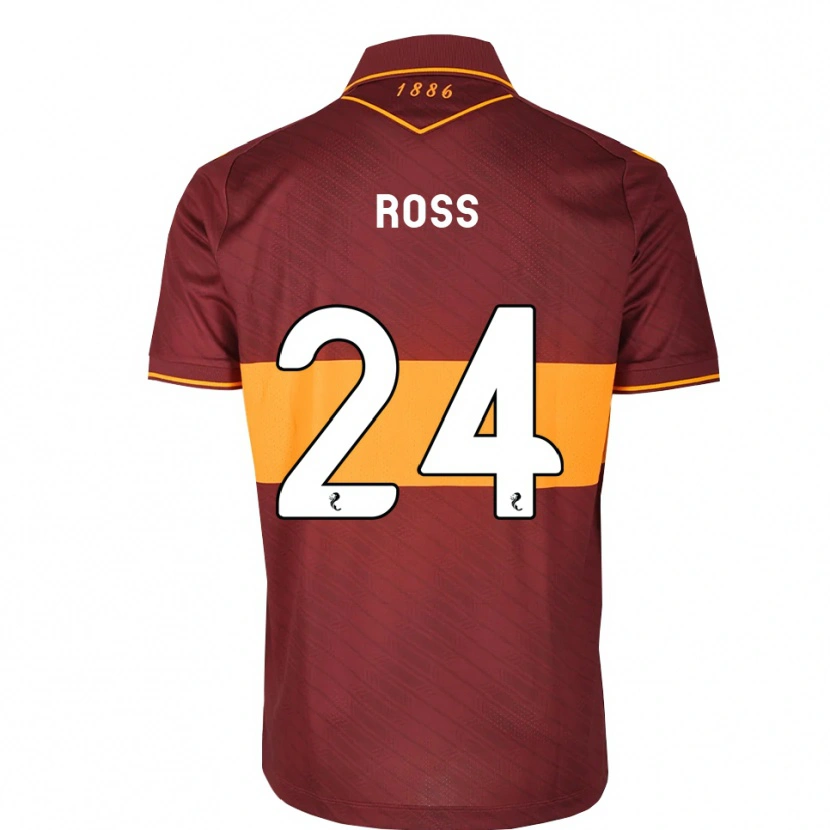 Danxen Homme Maillot Luca Ross #24 Orange Marron Tenues Extérieur 2026/27 T-Shirt