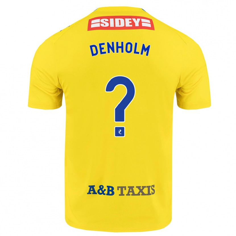 Danxen Homme Maillot Ben Denholm #0 Jaune Bleu Noir Tenues Extérieur 2026/27 T-Shirt