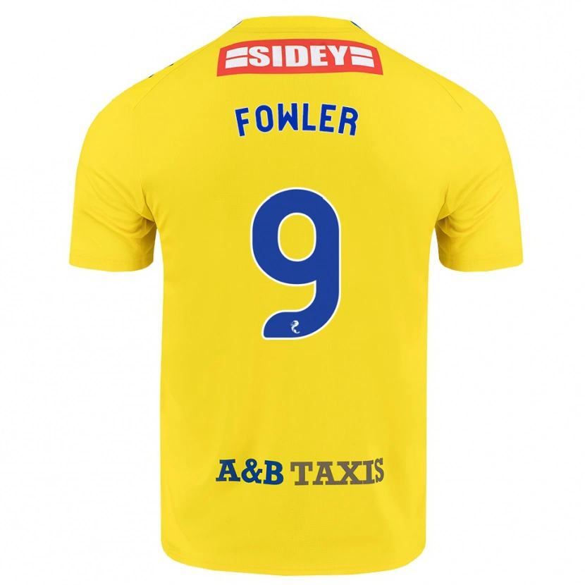 Danxen Homme Maillot Josh Fowler #9 Jaune Bleu Noir Tenues Extérieur 2026/27 T-Shirt