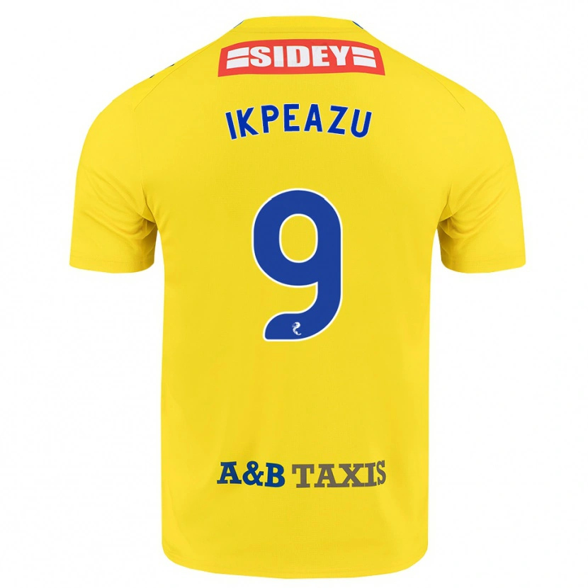Danxen Homme Maillot Uche Ikpeazu #9 Jaune Bleu Noir Tenues Extérieur 2026/27 T-Shirt