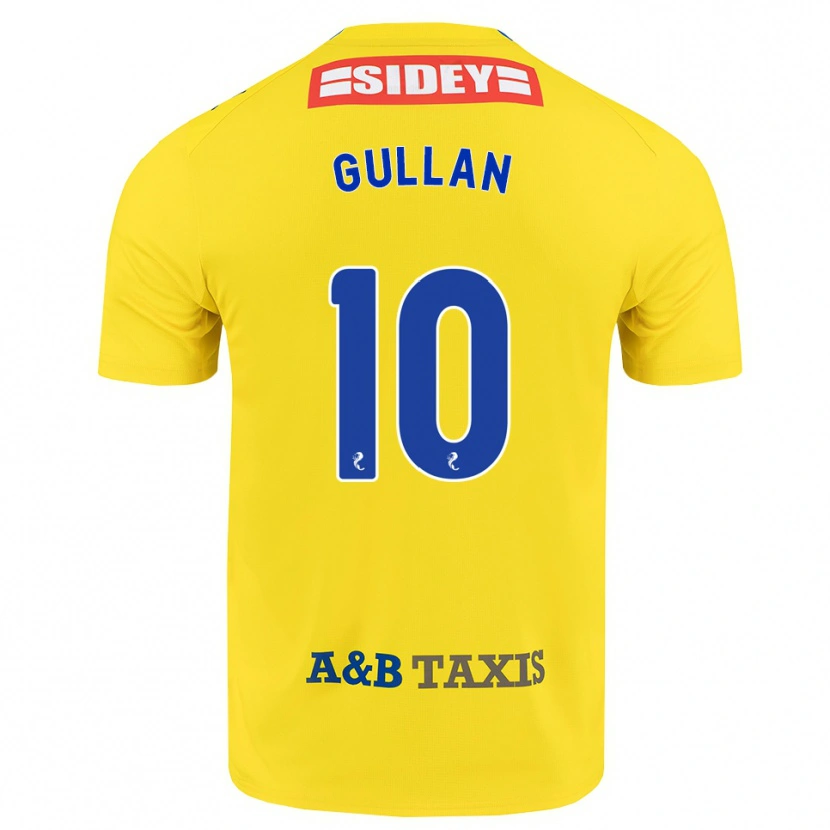 Danxen Homme Maillot Jamie Gullan #10 Jaune Bleu Noir Tenues Extérieur 2026/27 T-Shirt