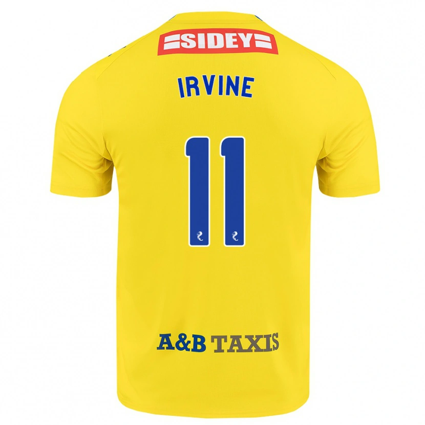 Danxen Homme Maillot Niamh Irvine #11 Jaune Bleu Noir Tenues Extérieur 2026/27 T-Shirt