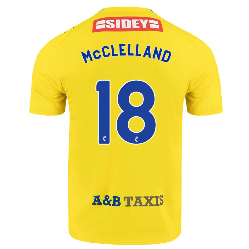 Danxen Homme Maillot Sam Mcclelland #18 Jaune Bleu Noir Tenues Extérieur 2026/27 T-Shirt